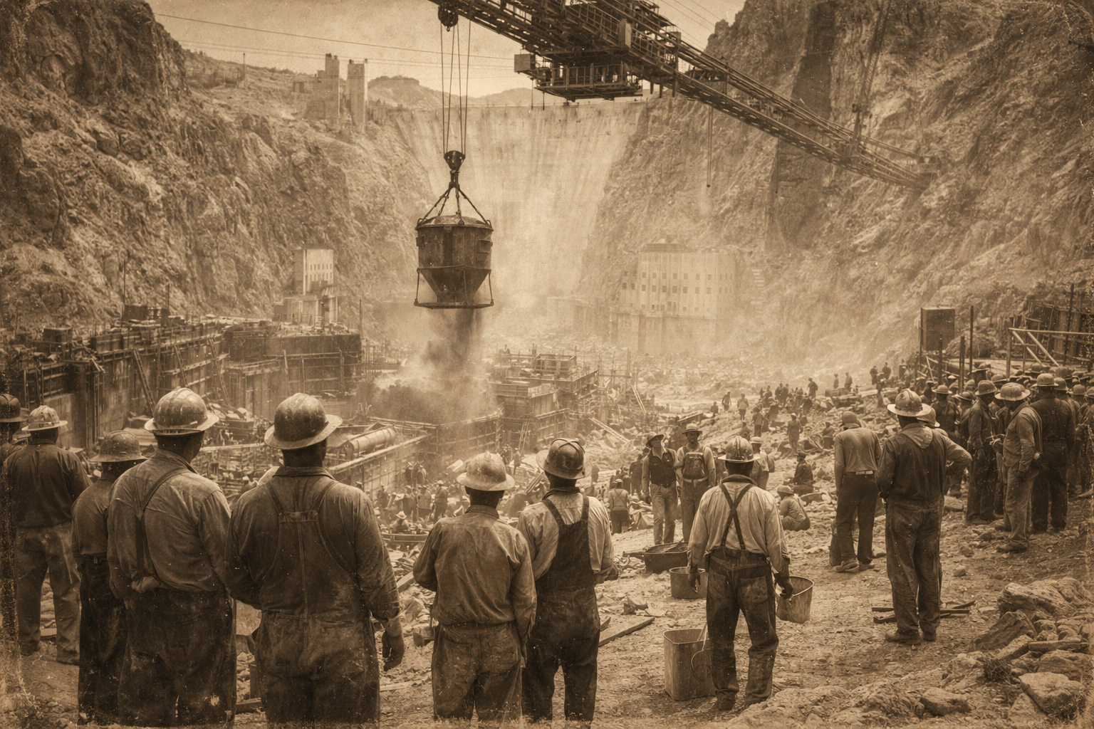 Hoover Dam workers era