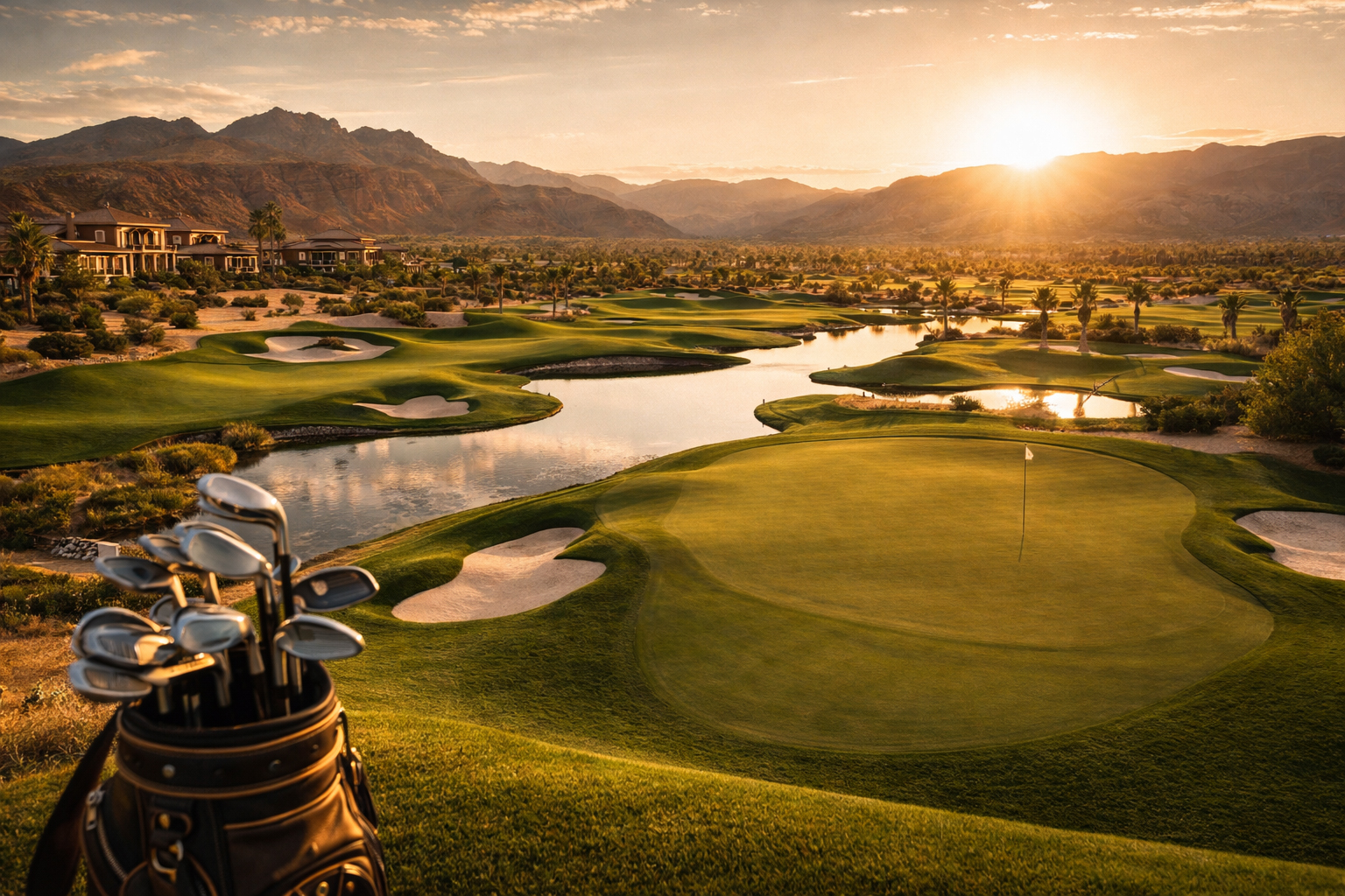 砂漠のゴルフコース